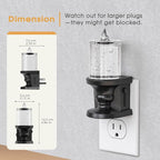 Briignite Flameless Candle Night Light, Bubble Night Lights Plug into Wall - Image 6