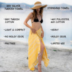 Ray Silver Turkish Beach Towel – 100% Cotton 40x71 Quick Dry Oversized Sand - Image 5