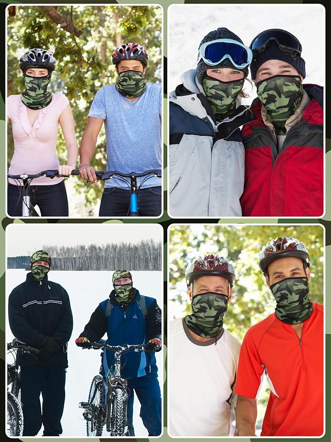 SATINIOR 6 Pcs Ski Mask Cover Balaclava Full Face Mask Summer Face Cover UV - Image 5