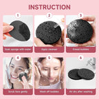 100 Count Compressed Facial Sponges 100% Natural Cellulose Eco-Friendly Makeup - Image 3