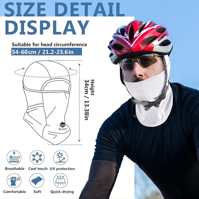 Balaclava Face Mask Sun UV Protection Breathable Full Head Mask - Image 6