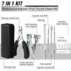 Toenail Clippers for Seniors Thick Toenails, Aucurwen Heavy Duty Toe Nail - Image 2