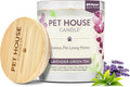 Pet House Lavender Candle Clean Burning, Long Lasting Pet Odor Candle by OneFurAll