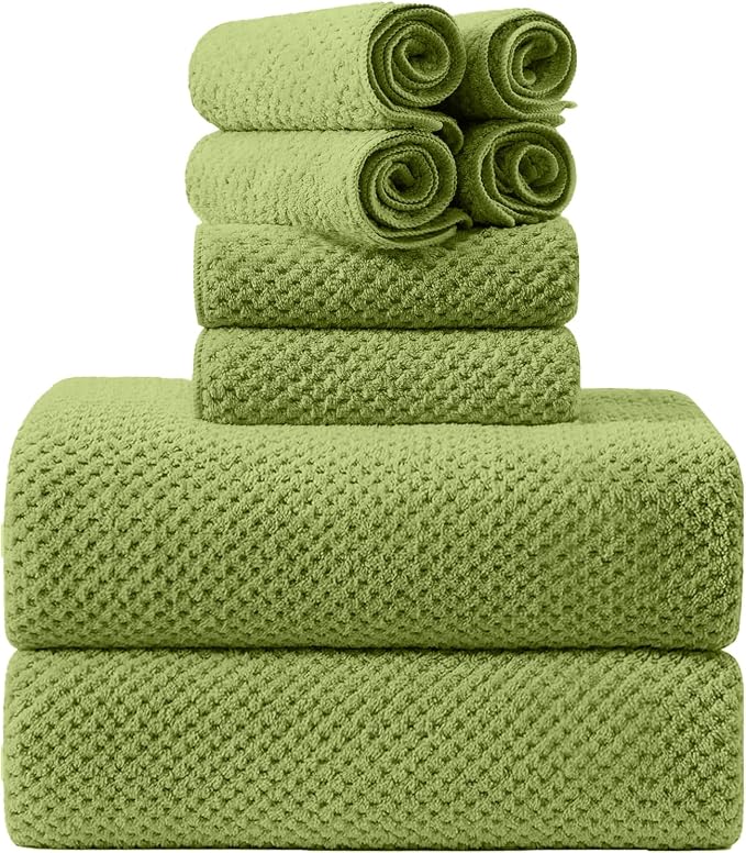 8-Piece Bath Towel Set, 2 Extra Large Bath Towel Sheets, 2 Hand Towels and 4 by Smuge