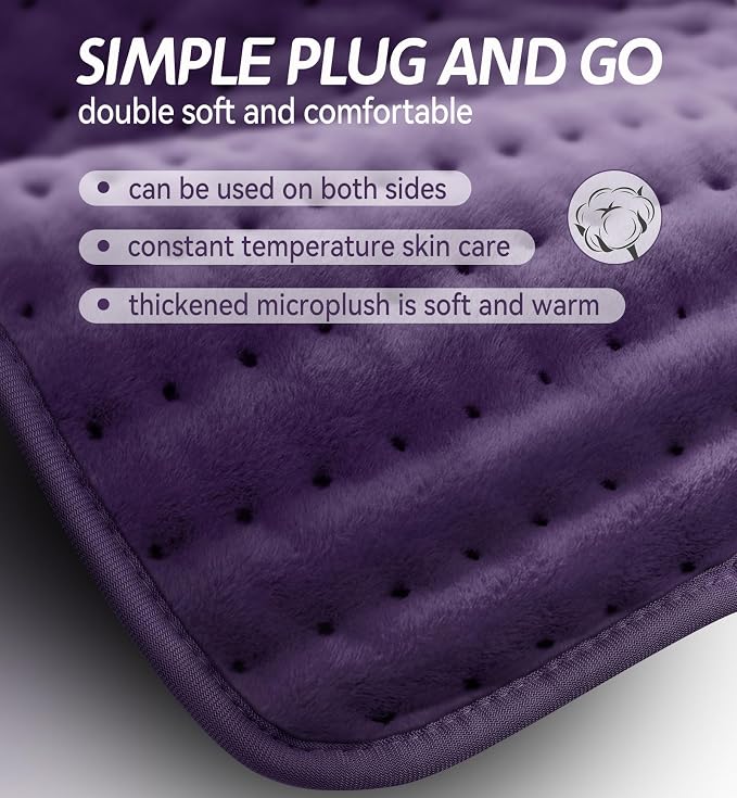 Electric Heating Pad for Back, Neck & Cramps Relief - Image 8