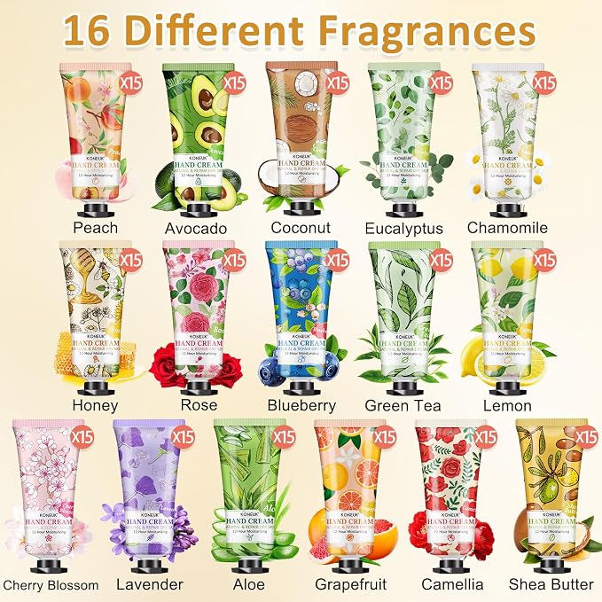 240 Pack Hand Cream Set for Women, Mothers Day Gifts, Bridesmaid Gifts - Image 3