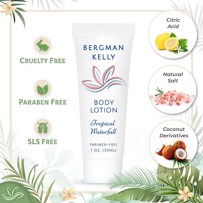BERGMAN KELLY - Travel Size Lotion - 1 fl oz, 18000 PK, Tropical Waterfall - - Image 2