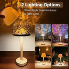 Waterproof Bathroom Lamp with 16 Color Ocean Wave Projector, Rechargeable - Image 2