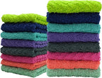ZUPERIA Zigzag Multicolor Wash Cloths -24 Pack -12" x 12"- Highly Absorbent - Image 3