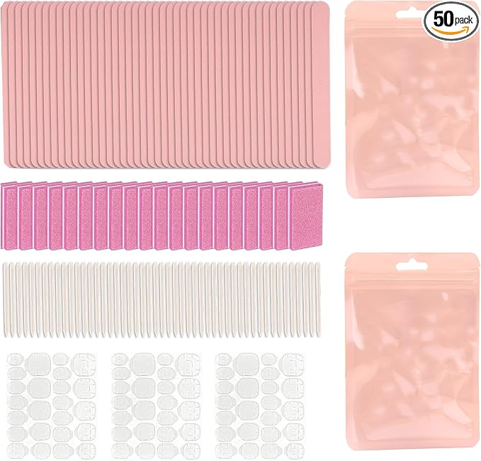 50 Set Press On Nail Tool Prep Kit by Unknown