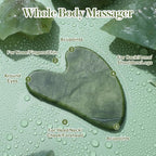 rosenice Gua Sha Scraping Massage Tool Natural Jade Guasha Board - Image 4