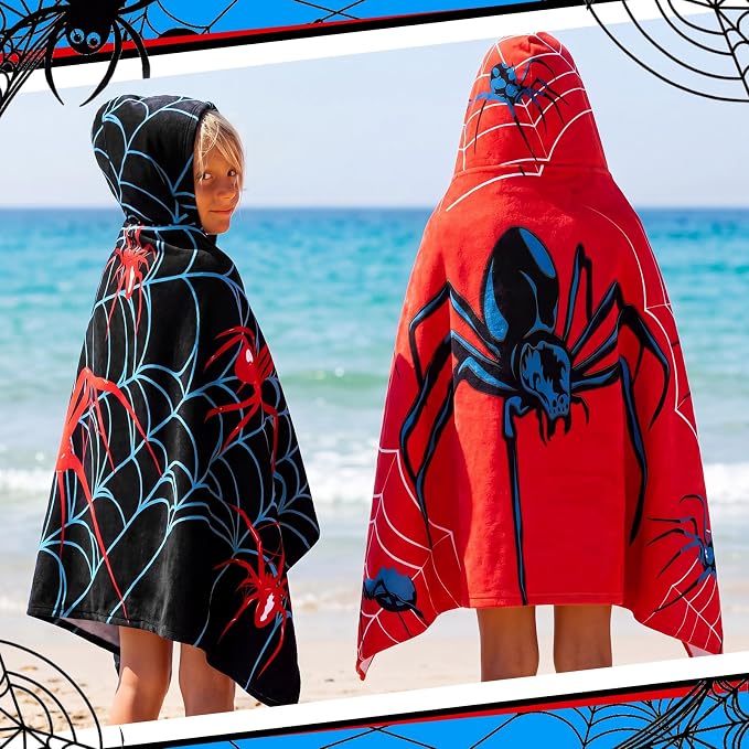 Peryiter 2 Pcs Spider Beach Towel Quick Dry Towels Swimming Bath Shower Pool - Image 4