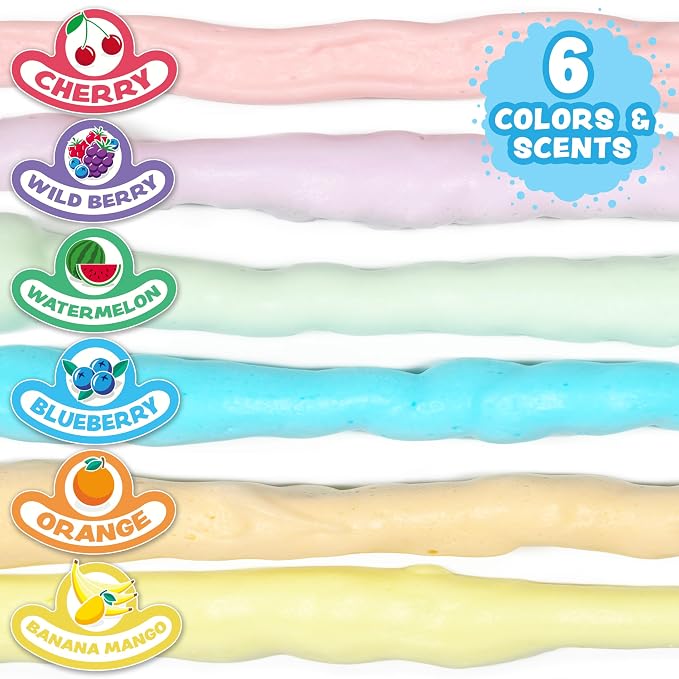 Tub Works® Fluffy Foam Soap, Variety 6 Pack | Shape, Mold & Create Bath Art - Image 5