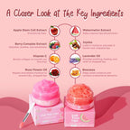 Watermelon Lip Scrub and Lip Sleeping Mask Duo to Exfoliate and Nourish Dry - Image 3