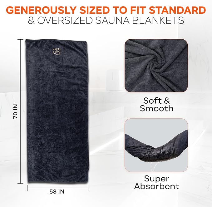 Happy Sol Sauna Blanket Towel Insert - Image 4