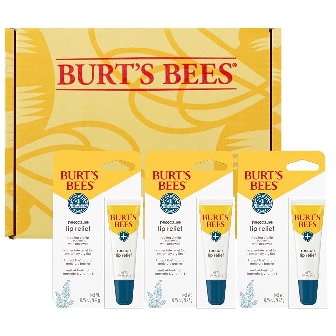 Burt's Bees Rescue Lip Relief for Valentine's Day, Hydrating Lip Balm for dry - Image 12