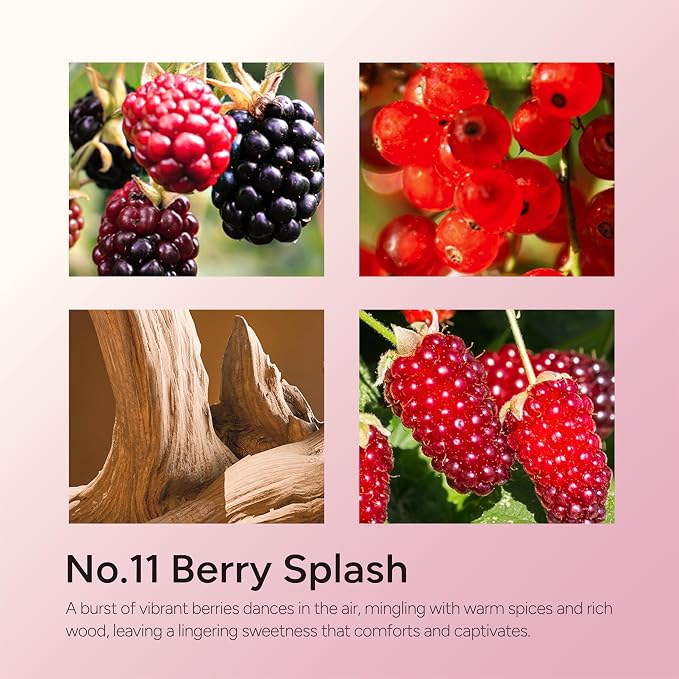 LUMELOOM Berry Splash Luxury Scented Candles, 9oz Soy Wax Candles - Image 4