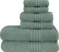 BOUTIQUO 6 Pack Cotton Towel Set, Contains 2 Bath Towels 28x55 inch, 2 Hand by BOUTIQUO