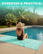 4 Packs Turkish Beach Towels Gym Towel Camping Blanket Xl Large Size Sandfree - Image 5