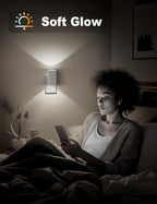 JandCase Night Lights Plug into Wall, Dimmable Night Light Plug in, Modern - Image 4