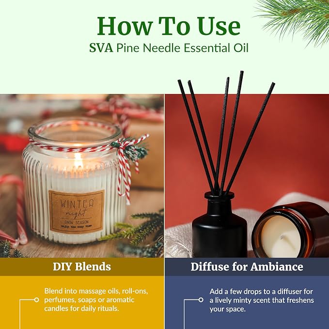 SVA Pine Needle Essential Oil – 4 Fl Oz – 100% Natural Pine Needle Oil - Image 6