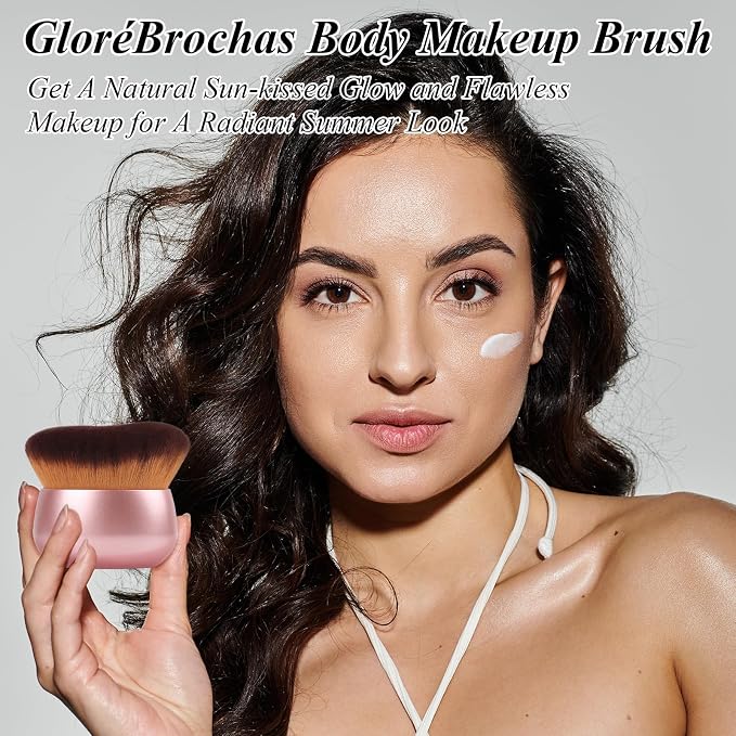 75MM Extra Large Self Tanner Kabuki Makeup Brush – Ultra Soft Dense Vegan - Image 2