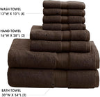 Madison Park 800GSM Bathroom Towel Set of 8 100% Cotton Bath Towel Set - Image 4