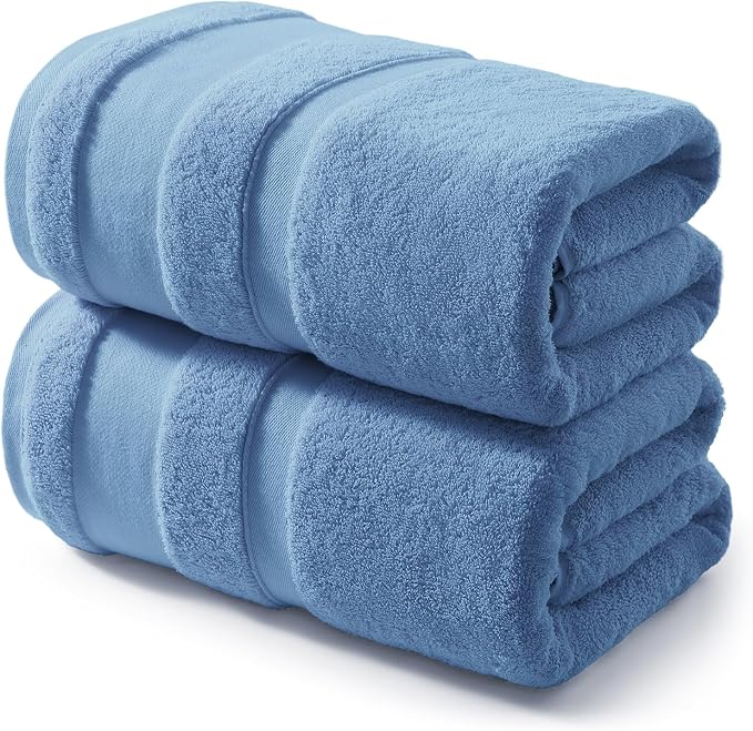 REDKISS 100% Cotton Bath Towels Set of 2, Extra Large Bath Sheets 35 X 70 Inches by REDKISSOnline