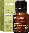 Cliganic USDA Organic Lemongrass Essential Oil by Cliganic