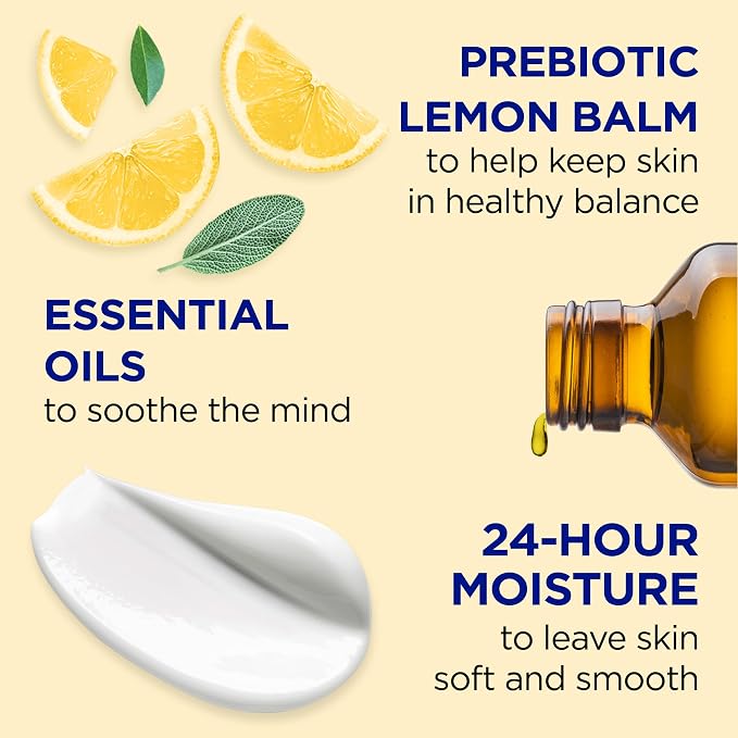 Dr Teal's Body Lotion, Lemon Prebiotic Lemon Balm & Essential Oils, 18 fl oz - Image 2