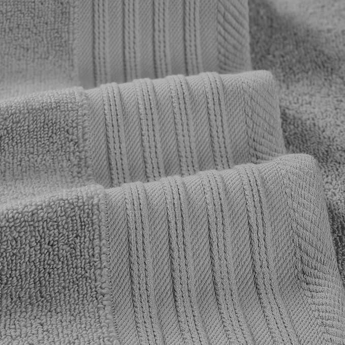 Modern Threads 6 Piece Cotton Bath Towel Set – Ultra Soft 550 GSM Towels – - Image 3