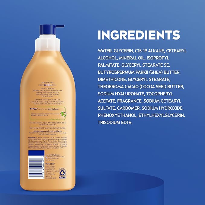 NIVEA Cocoa Butter Body Lotion for Dry Skin - Image 9