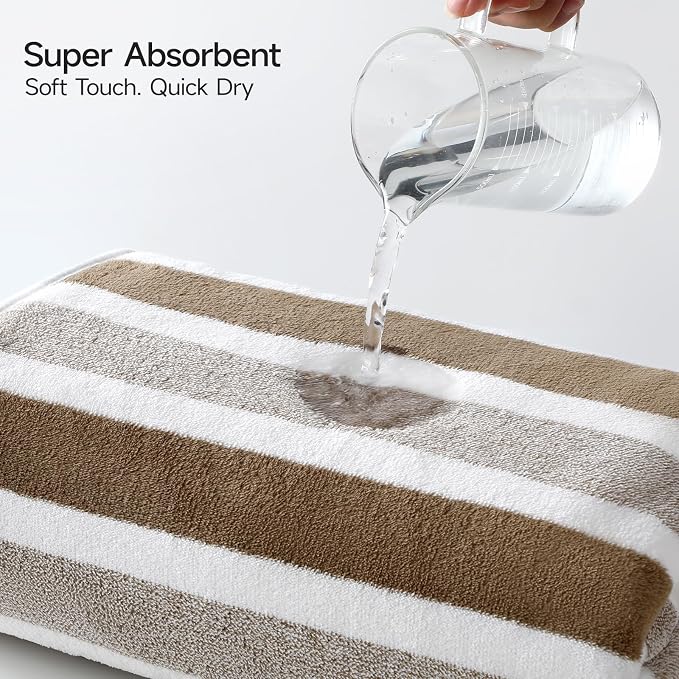 REDKISS Ultra Soft Bath Towel Sets 6-Piece 35"x70" | 100% Microfiber Highly - Image 4