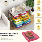 Giantex 12 Drawers Rolling Cart, Mobile Storage Drawer Cart, Classroom - Image 7