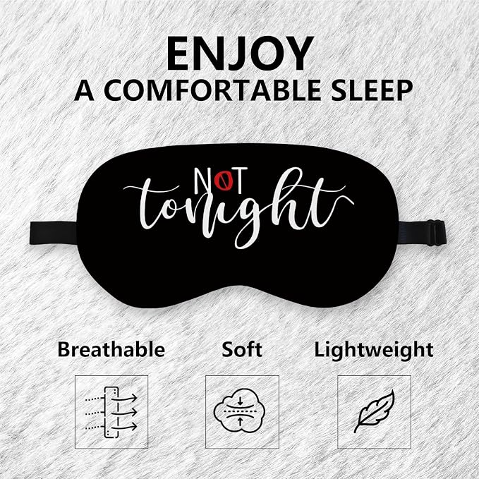 Not Tonight Couple Silk Eye Mask - Image 6