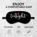Not Tonight Couple Silk Eye Mask - Image 6