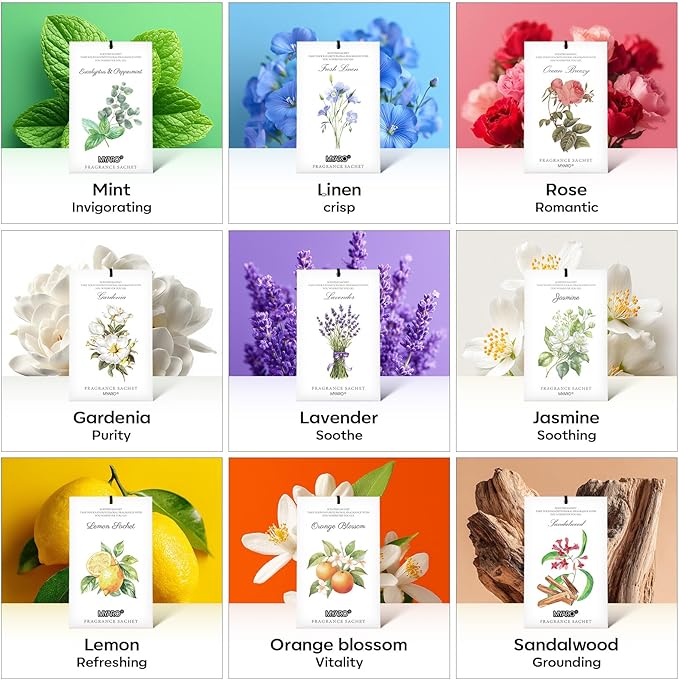 MYARO 12 Pack Lavender Scented Sachets | Odor Eliminator & Air Freshener - Image 7