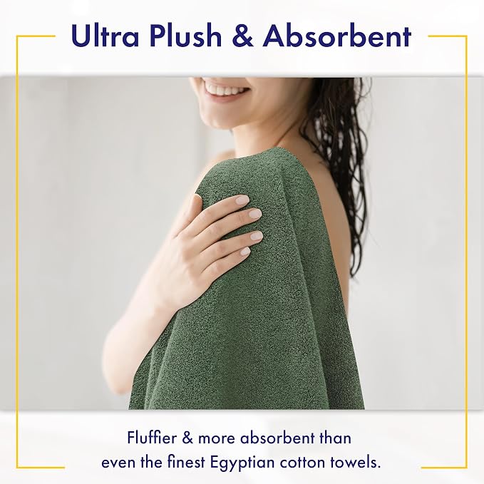 Alusa Home Ultra Soft & Plush Viscose from Bamboo Bath Sheets - Image 3