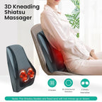 Snailax Shiatsu Back Massager for Back Pain Deep Tissue, Lower Back Neck - Image 2