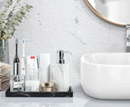 Luxspire Bathroom Vanity Tray, Resin Dresser Jewelry Ring Dish Tank Storage - Image 4