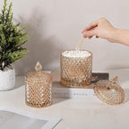 2 Pack Qtip Holder Glass Apothecary Jars - Image 5
