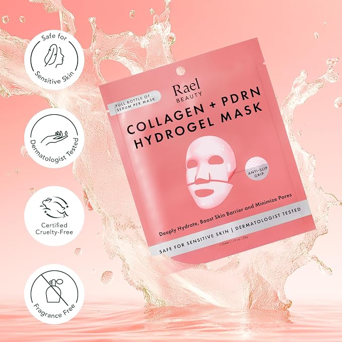 Rael Face Mask – Deep Hydration & Moisturizing Sheet Masks, Daily Skincare - Image 8
