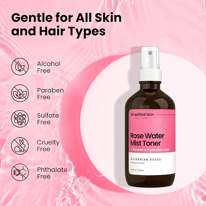 Rosewater and Glycerin Spray – Hydrating & Refreshing Rose Water Spray - Image 5