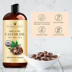 Handcraft Blends Castor Oil Pack Wrap | Organic Castor Oil 16 oz | Reusable - Image 5
