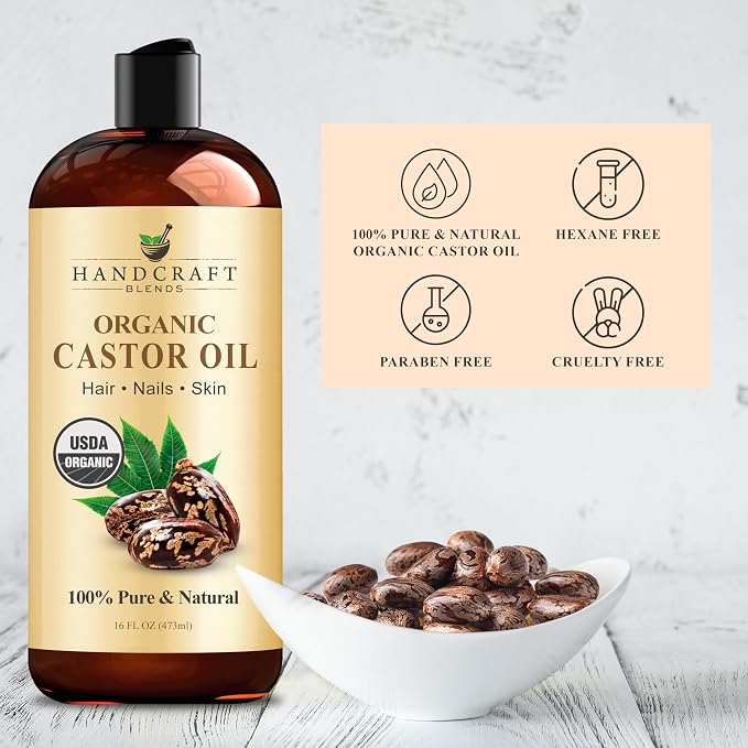 Handcraft Blends Castor Oil Pack Wrap | Organic Castor Oil 16 oz | Reusable - Image 5