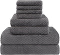 HOMEXCEL 8 Piece Bath Towel Set, Microfiber Bathroom Towel by HOMEXCEL
