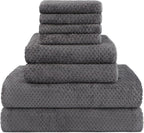 HOMEXCEL 8 Piece Bath Towel Set, Microfiber Bathroom Towel by HOMEXCEL