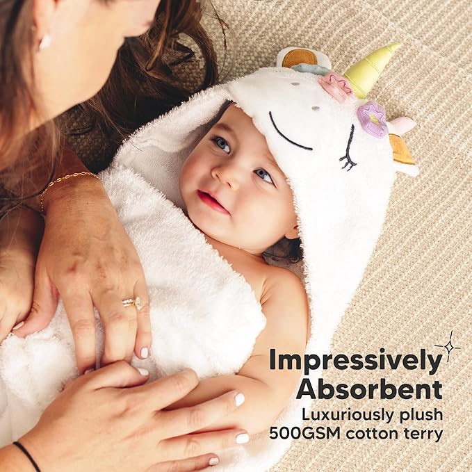 KeaBabies Organic Baby Towel - Image 5