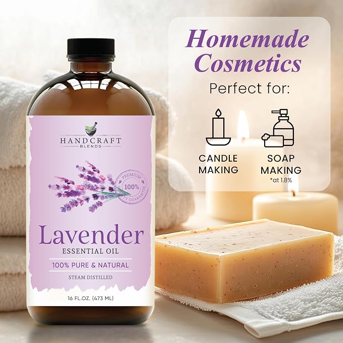 Handcraft Blends Lavender Essential Oil in Glass Bottle – Huge 16 Fl Oz – 100% - Image 6