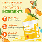 Muun Turmeric Scrub with Kojic Acid AHA/BHA Face &Body - Image 2